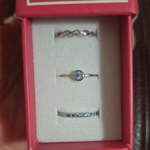 New With Box Ryze Sterling Silver Stackerz Rings.